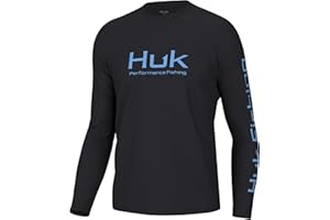 HUK Men's Pursuit Vented Long Sleeve, 30 UPF Fishing Shirt