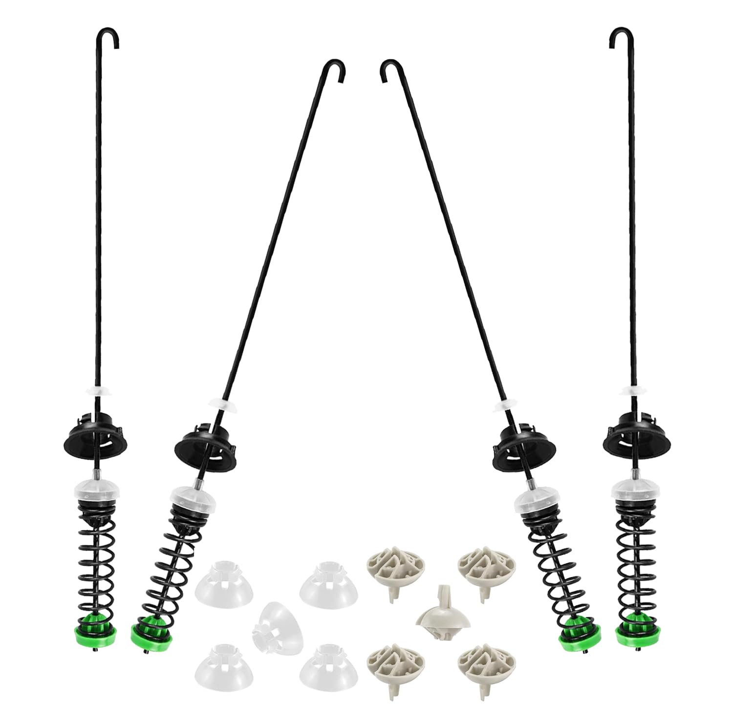 Photo 1 of (2025 Updated) W11130362 WTW5000DW1 WTW5000DW2 MVWX655DW1 Washer Suspension Rod Kit for Whirlpool Maytag Kenmore Washer Parts –Replaces W10594080 W10735786 & More–Fix Vibration & Noise, 23.2in