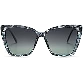 SOJOS Trendy Polarized Sunglasses For Women Retro Womens Oversized Square Cat Eye Sun Glasses UV Protection SJ2206