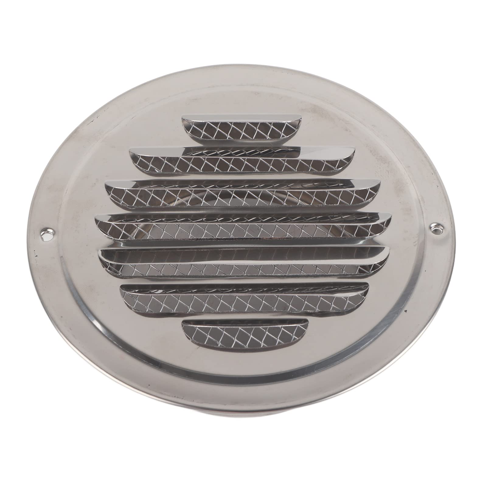 Stainless Steel Wall Vent, Flat Round Air Vent Grille Ø 100 mm / 4 in Wall Air Fences Outlet Insect Mesh Exhaust Grille Ducting Cover for Bathroom