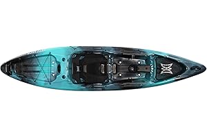 PERCEPTION KAYAKS Perception Pescador Pro 12 | Sit on Top Fishing Kayak with Adjustable Lawn Chair Seat | Large Front and Rear Storage | 12