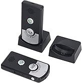 Zopsc 2 Way Voice Intercom, Wireless Intercom System 2 Units 1000m Range Intercomunicador for Home Office with Rechargeable B