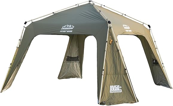 Amazon 自動インスタントオープンラグジュアリー大屋外12人キャンプ4シーズンテントビッグスペースパーティーファミリーテント Fairiland タープ