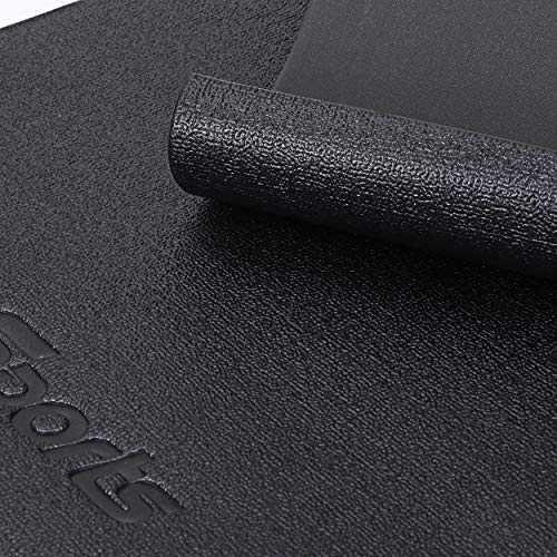 ZENY Treadmill Mat Gym Workout Floor Mat High Density Fitness Equipment Mats,Exercise Bike Mat,Jump Rope Mat,Hardwood Floor and Carpet Protection,Flooring Mats,5'x2.5'
