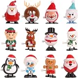 LOKIPA 12pcs Christmas Wind Up Toys for Kids Stocking Stuffer Party Favor Santa view 2