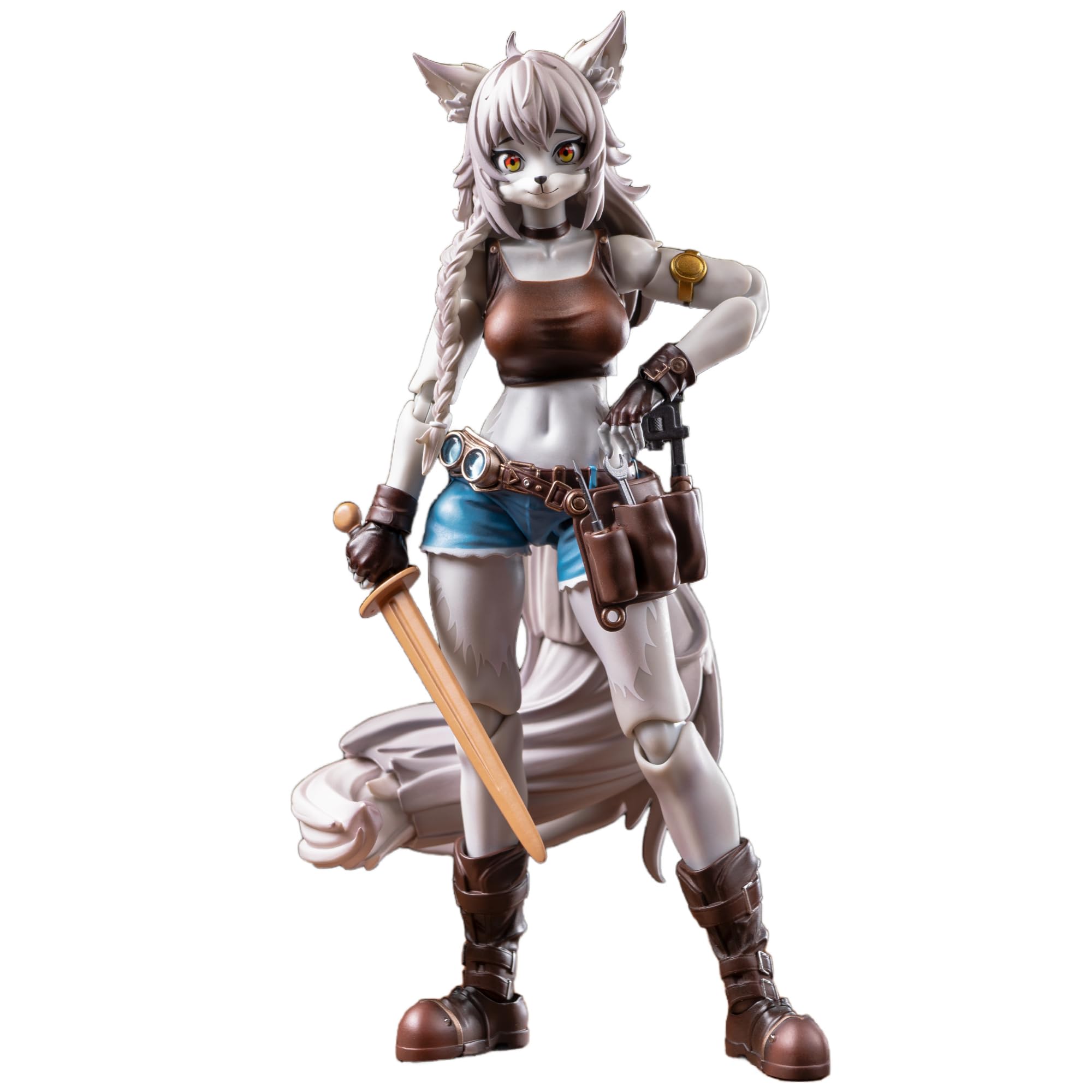 TOYVERSE LADOTOYS 1/12 Action Figure, Magical Continent Adventurer Squad Part 1, Repairer Liya Alopex, Movable Joints Character Template, Age 15+