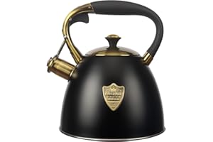 LUXGRACE Tea Kettle -2.9 Quart Tea Kettles Stovetop Whistling Teapot Stainless Steel Tea Pots for Stove Top Whistle Tea Pot