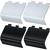 Battery Cover for Xbox Series S, Cheap Replacement Back Shell Door Lid Repair Part to Microsoft Xbox Series X Controller, Bla