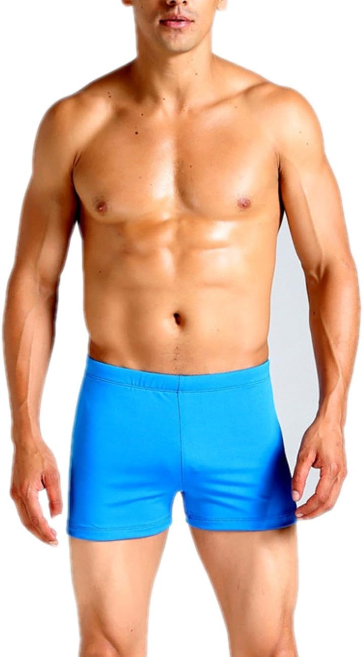 The New Fashion Men's Swimming Trunks (XLarge, Blue) Clothing