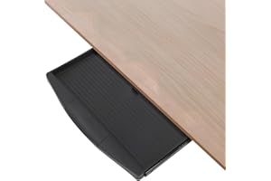 KALLORY Under Desk Keyboard Tray Sliding Keyboard Drawers Adjustable Slide Out Ergonomic Pull-Out Drawer for Office Home