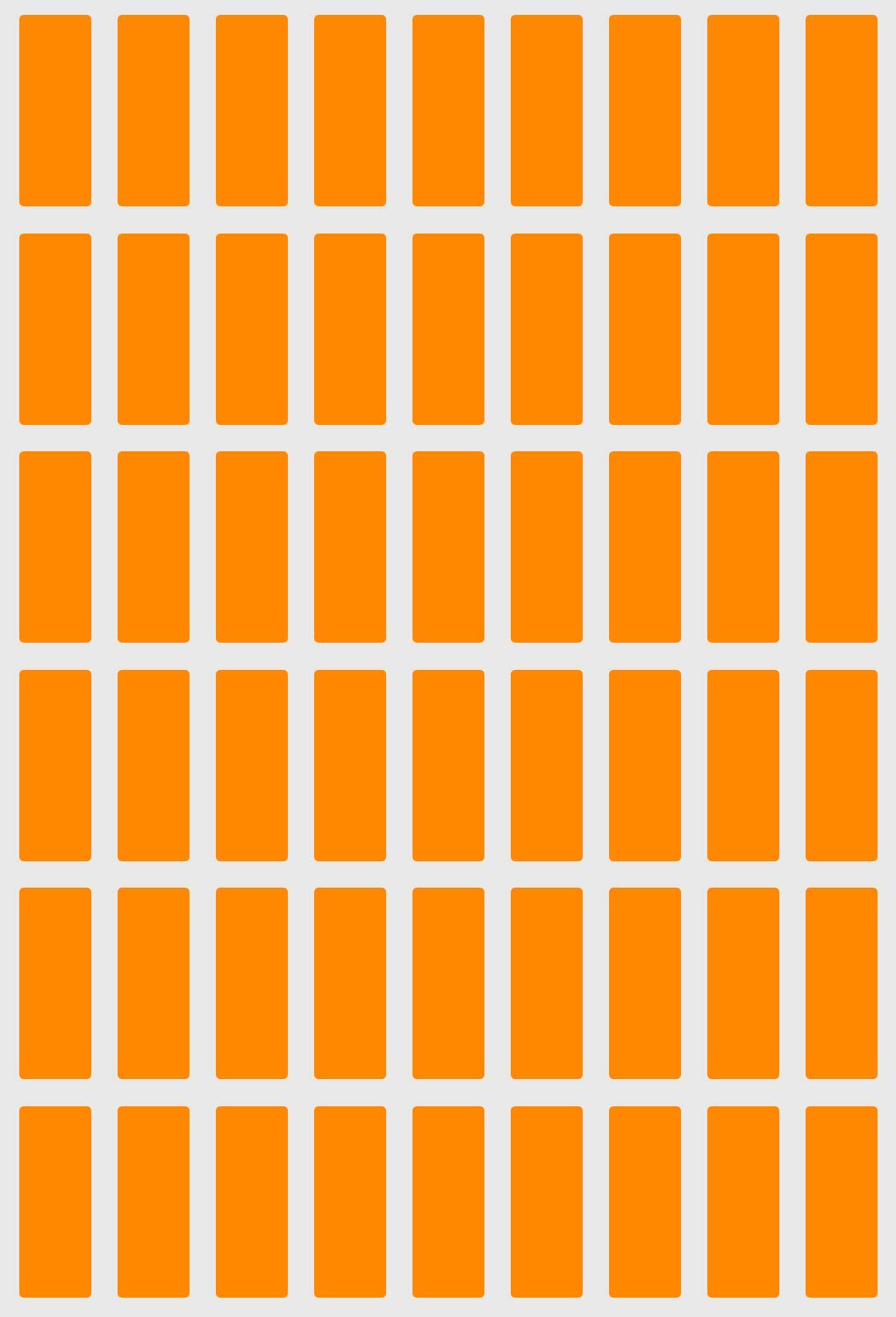 Royal Green Colour Coding Rectangle Sticker (2.5cm x 1cm) Neon Orange Fluorescent Paper Sticker 25mm x 10mm 810 Pack