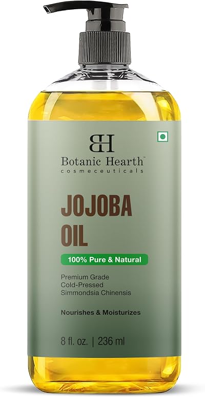 Botanic Hearth Jojoba Oil 8 fl oz 236 ml Hair Growth Scalp Treatment