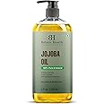 Botanic Hearth Jojoba Oil (8 fl oz) | 100% Pure & Natural, Cold-Pressed, Lightweight Moisturizer for Skin, Hair, Face, Scalp 