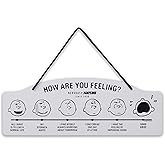 Peanuts How Are You Feeling Hanging Metal Sign - Funny Peanuts Wall Decor for Home - Great Gift Idea