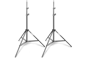 EMART 190cm Stable Aluminum Lamp Tripod Stand for Studio Photo-Video Background, Soft Light Box, Reflector - 2 Pieces
