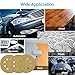 LotFancy 100 PCS 320 Grit Sandpaper, 5 Inch 8 Hole Sanding Disc Aluminum Oxide, Orbital Sander Sandpaper for Stripping Paint, Sand Paper for Wood, Plastic, Rust Removal, Random Orbital Sander Pads