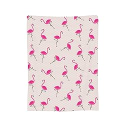Duduho Pink Flamingos Bed Blanket Ultra Soft Throw