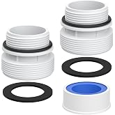 4560 Pool Hose Conversion Adapters Kit 40mm to 1-1/2"fits Intex Filter Pump | White 4560 Pool Hose Conversion Kit Compatible with Intex Hayward Coleman Pool Filter Pump Adapter