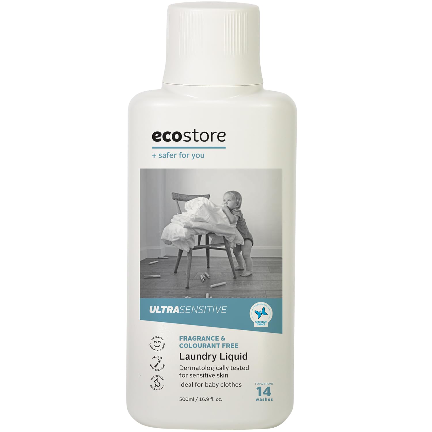 ecostore(エコストア) ランドリーリキッド 【無香料】 500mL 洗濯洗剤 洗剤 液体 植物由来 肌にやさしい商品画像