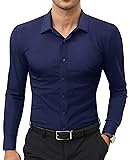 Lion Nardo Stretch Mens Dress Shirts Long Sleeve