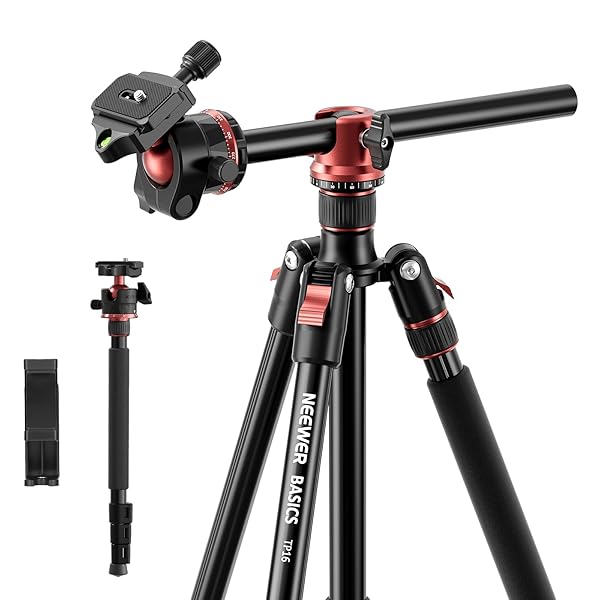 NEEWER BASICS 70.9″ CAMERA TRIPOD MONOPOD WITH CENTER...