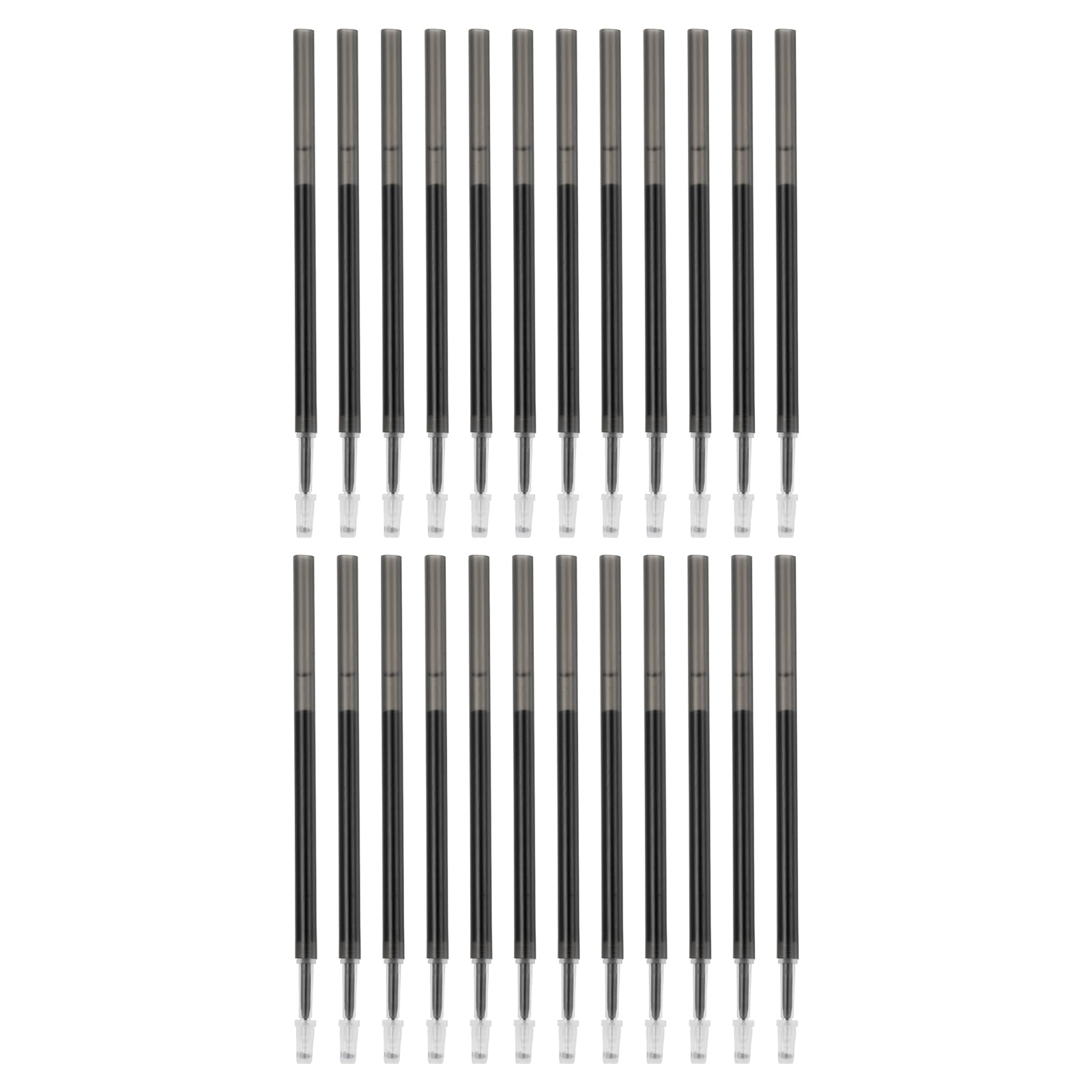 PATIKIL Erasable Gel Pen Refills, 24 Pcs Gel Ink Pens Refills Press Click Pen Fine Point 0.5mm Retractable Pens for Planner Writing Painting, Black