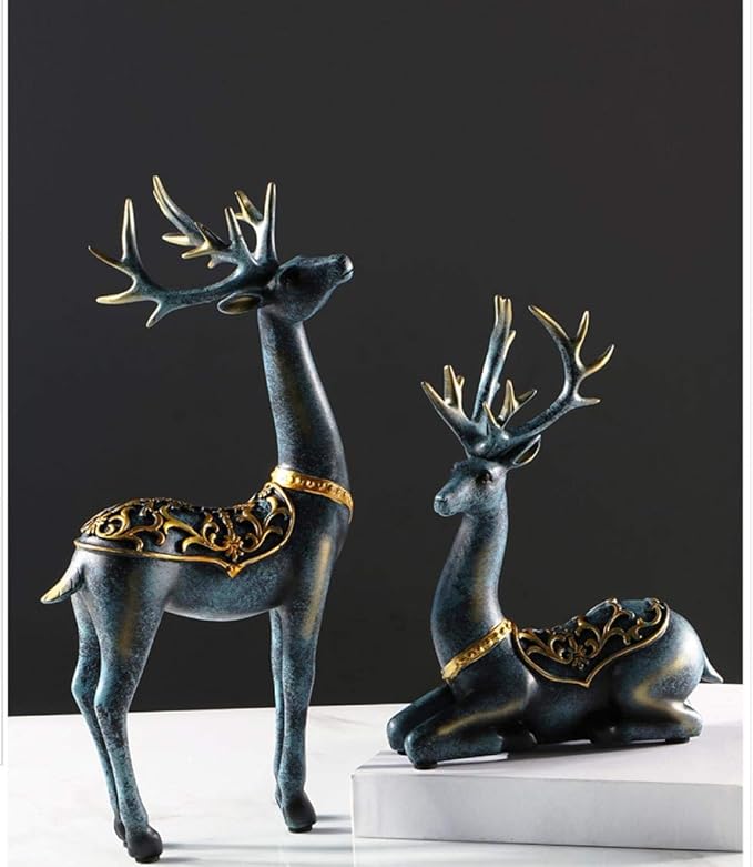USWAI Decoración nórdica de Ciervos Fortuna Creativa Sala de Estar en