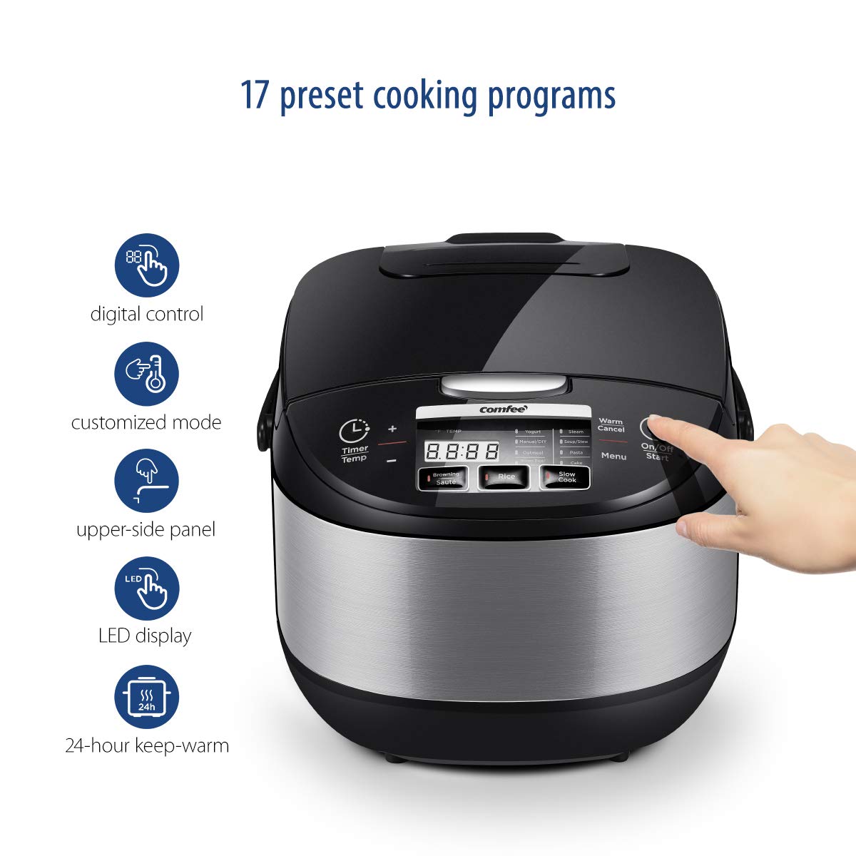 Mua COMFEE' 5.2Qt Asian Style Programmable Allin1 Multi Cooker, Rice
