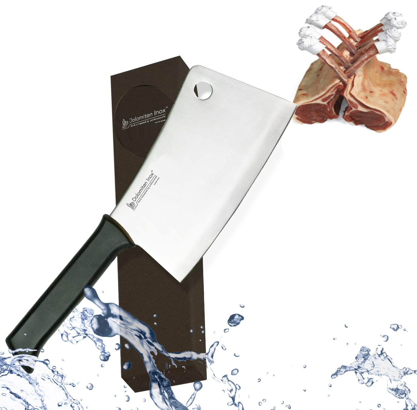 Dolomiten Inox Big and Heavy 8" Meat Poultry Fish Splitter Knife