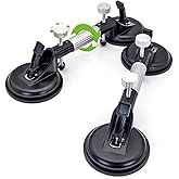 OKVEQUIP 2PCS Granite Seam Setter, 6 Inch Countertop Seam Leveling Tool | Adjustable Seam Setter with Suction Cups, Countertop &amp; Flooring Tool for Seam Joining and Leveling Granite, Marble and Slabs