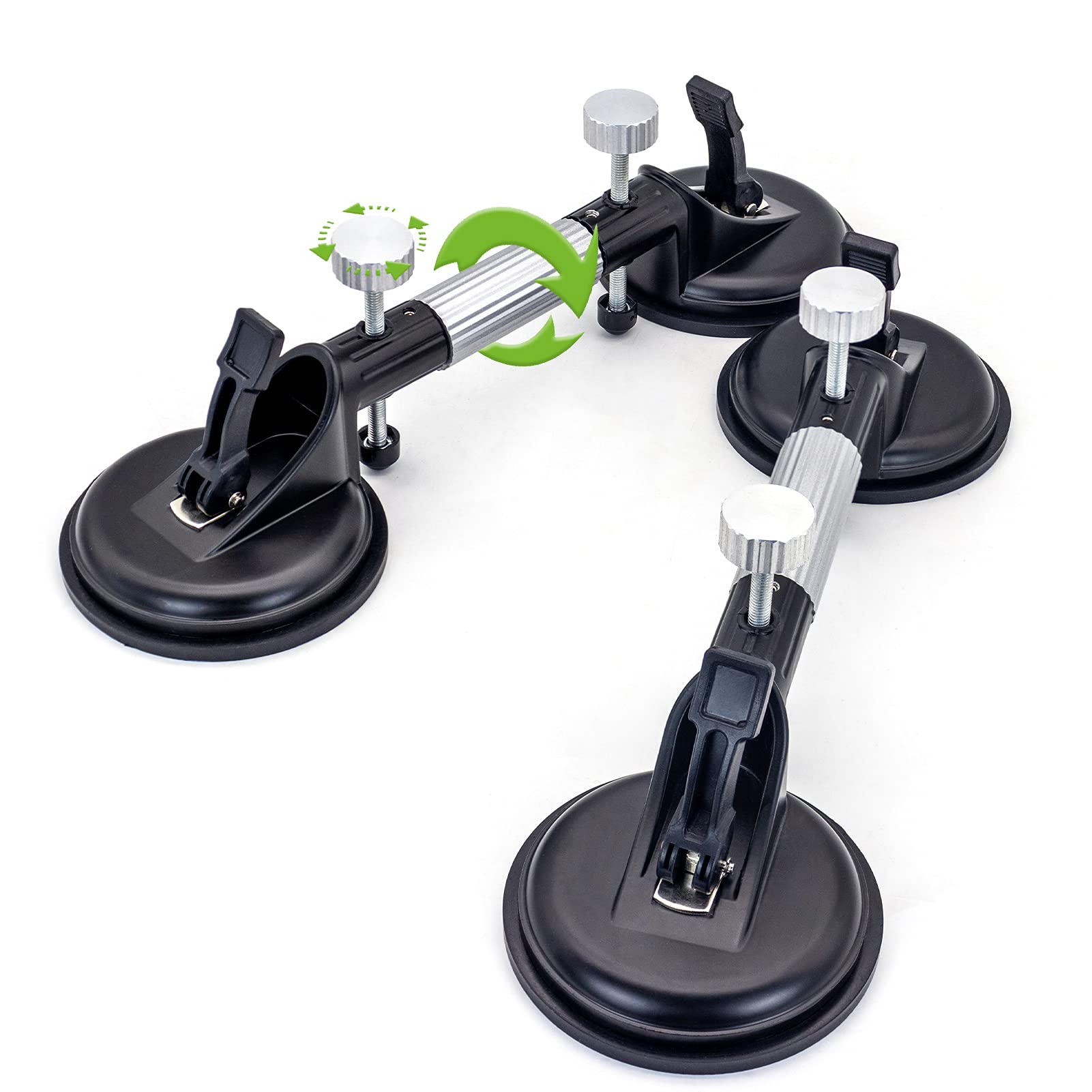 Photo 1 of OKVEQUIP 2PCS 6Inch Adjustable Granite Seam Setter Tile Suction Cup for Stone Seam Joining and Leveling Professional Countertop Installation Tool for Granite Stone Marble Slab Glass