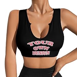 Custom Bras for Women Personalized Crop Tops with