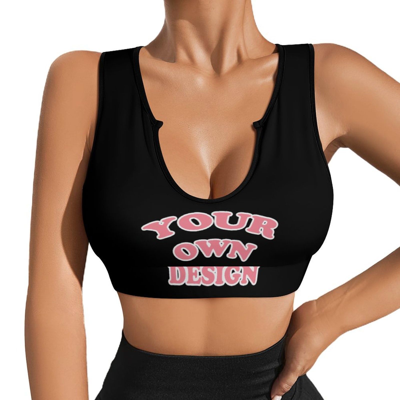 Custom Bras for Women Personalized Crop Tops with