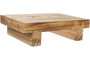 SEWACC Wooden Storage Bracket Small Wood Stool for Stepping Stool in Living As Flowerpot