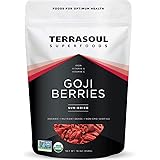 Terrasoul Superfoods Organic Goji Berries, 16 Oz - Large Size | Chewy Texture | Premium Quality | Lab-Tested