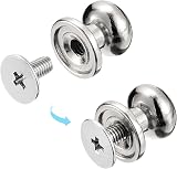 sourcing map 9mm Ball Head Stud Rivets 20Pack for DIY Leather Craft view 4