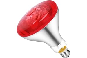 Glodjossy 275W Near Infrared Red Heat Lamp Blub, Infrared Light Blub, E26 Socket, 120V