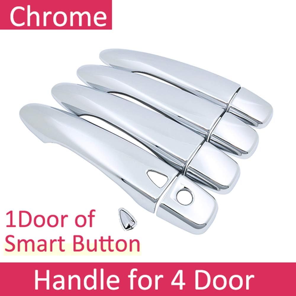 QSONGL For Nissan Kicks P15 2016~2019 Luxurious Chrome Exterior Door Handle Cover Car Accessories Stickers Trim Set of 4Door 2017 2018