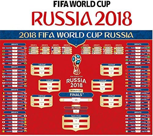 For Jaunty Mood 2018 World Cup Poster - 24 x 36 Inches World Cup 2018 Stickers