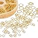 PandaHall Elite About 1745 Pcs Iron Open Jump Rings O Ring Diameter 4mm 5mm 6mm 7mm 8mm 10mm for Jewelry Findings Golden