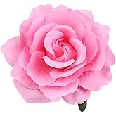 Lovefairy Beautiful Rose Flower Hair Clip Pin up Flower Brooch for Party Travel Festivals