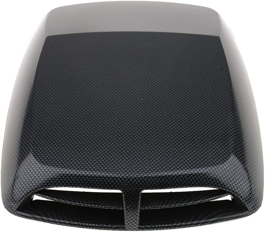 Universal Car Suv Carbon Fiber Engine Air Flow Hood Scoop Vent Self Adhesive Car Hood Decor Fits For All Cars