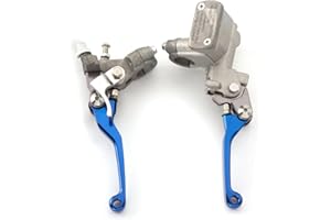 FXCNC Motorcycle Brake Master Cylinder Reservoir Clutch Lever Fit For CR125R CR250R 96-07, CR500R 92-01, CRF150R 07-16, CRF250R/X 04-16, CRF450R 02-06, CRF450X 05-16, CR80R CR85R 98-07