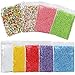 Aprince Foam Beads Styrofoam Balls for Soft Clay Slime, 9 Pack (Approx 71350 Pieces) Colorful Slime Beads 0.08-0.35 Inch Arts Crafts Supplies, Small Foam Balls Filler Beads for DIY Wedding Party Decor