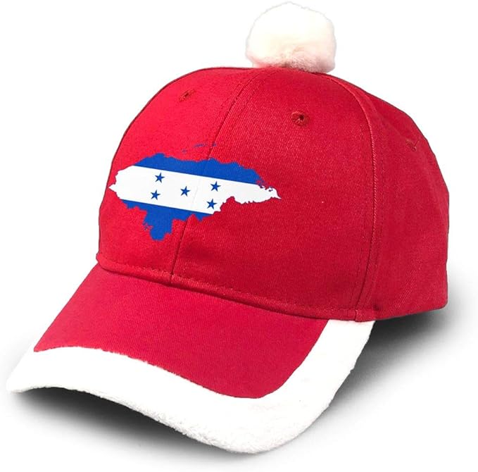 AHISHNF - Gorra de béisbol con diseño de Mapa de Honduras, Color Rojo