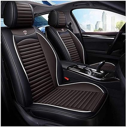 Amazon Fr Housse De Siege Voiture Accessoire Interieur Coussin De Siege De Voiture Ensemble De Housse De Siege En Cuir Pour Des Voitures Cafe