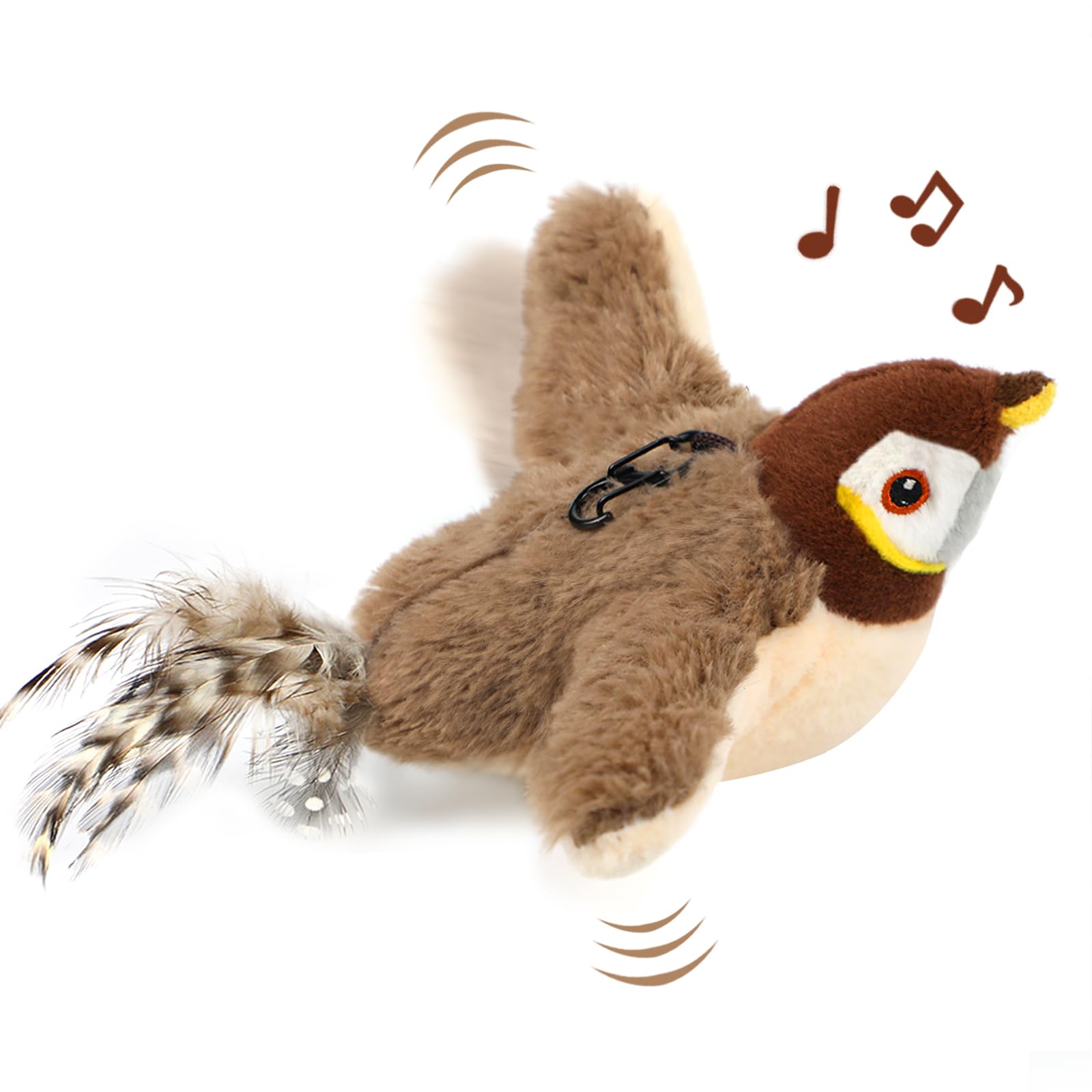 Photo 1 of Tocirelo Cat Toy Flapping Bird (No Flying) - Simulate Chirping Flappy Bird, Interactive Cat Toys for Bored Indoor Adult Cats, Rechargeable Realistic Catnip Kicker Toy with Flapping Wings for Kitten