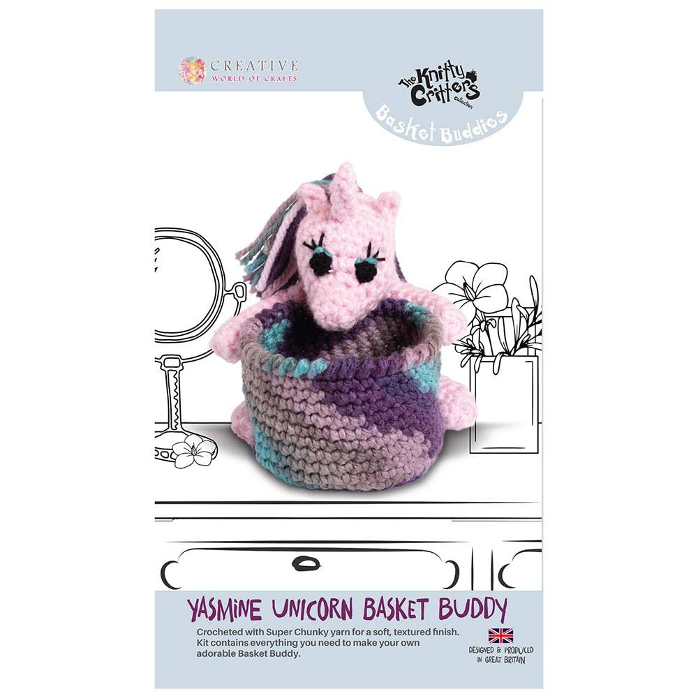Knitty Critters Basket Buddies, Yasmine Unicorn