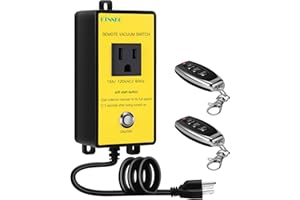 KTNNKG 120V Soft Start Outlet Automatic Switch 15A 60Hz for Tools with Motor, Remote Switch for Vacuum and Table Saw