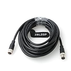 ZBLZGP M12 8 Pin A-Coding Male to Female Connector